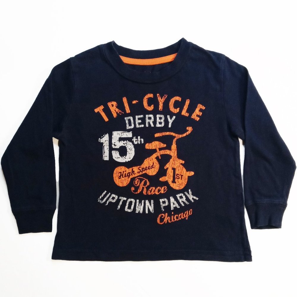 Brand Unknown Toddler Size Navy Long Sleeeve T-Shirt US Size Unknown 18-24M?